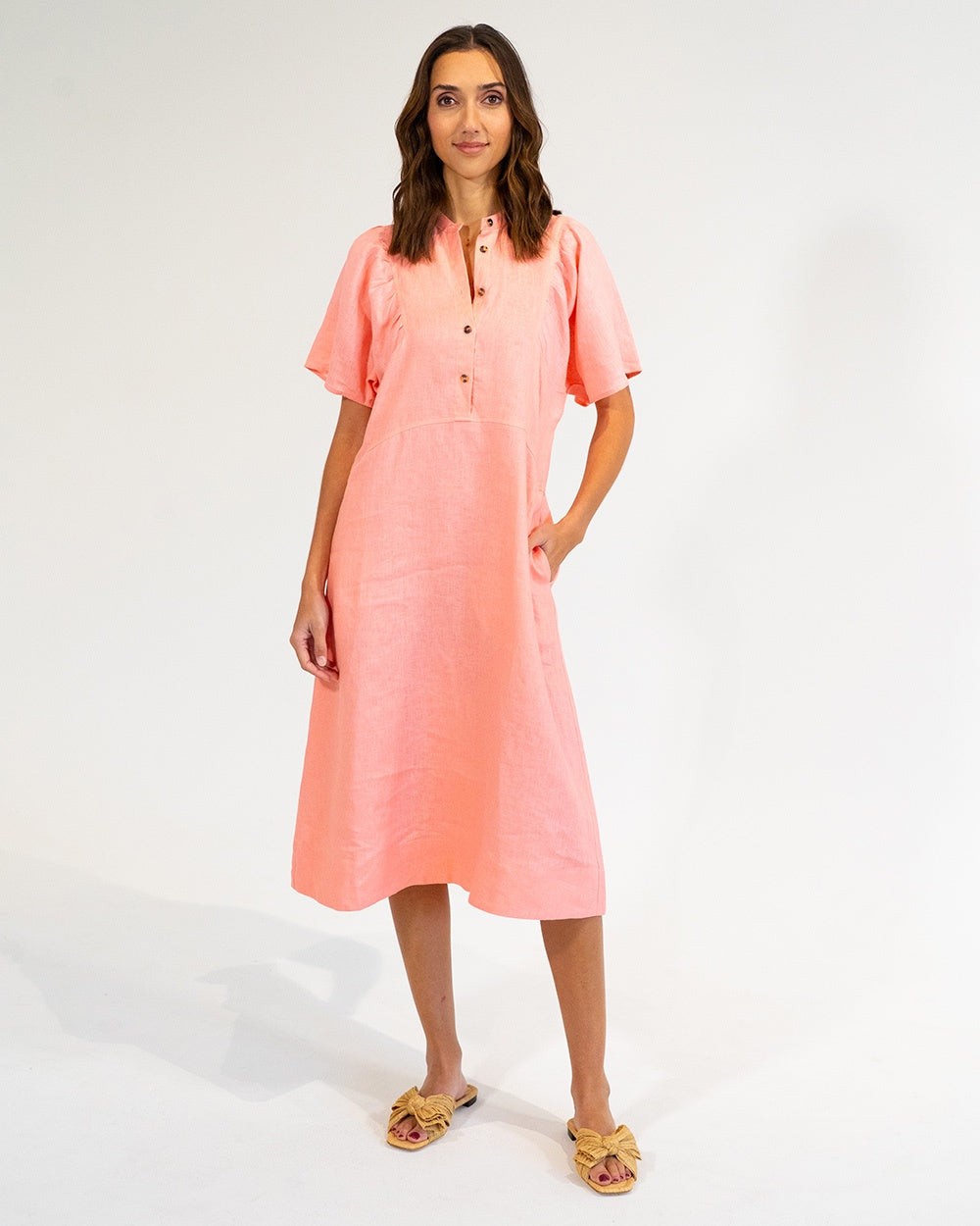 Ticino Dress | Coral