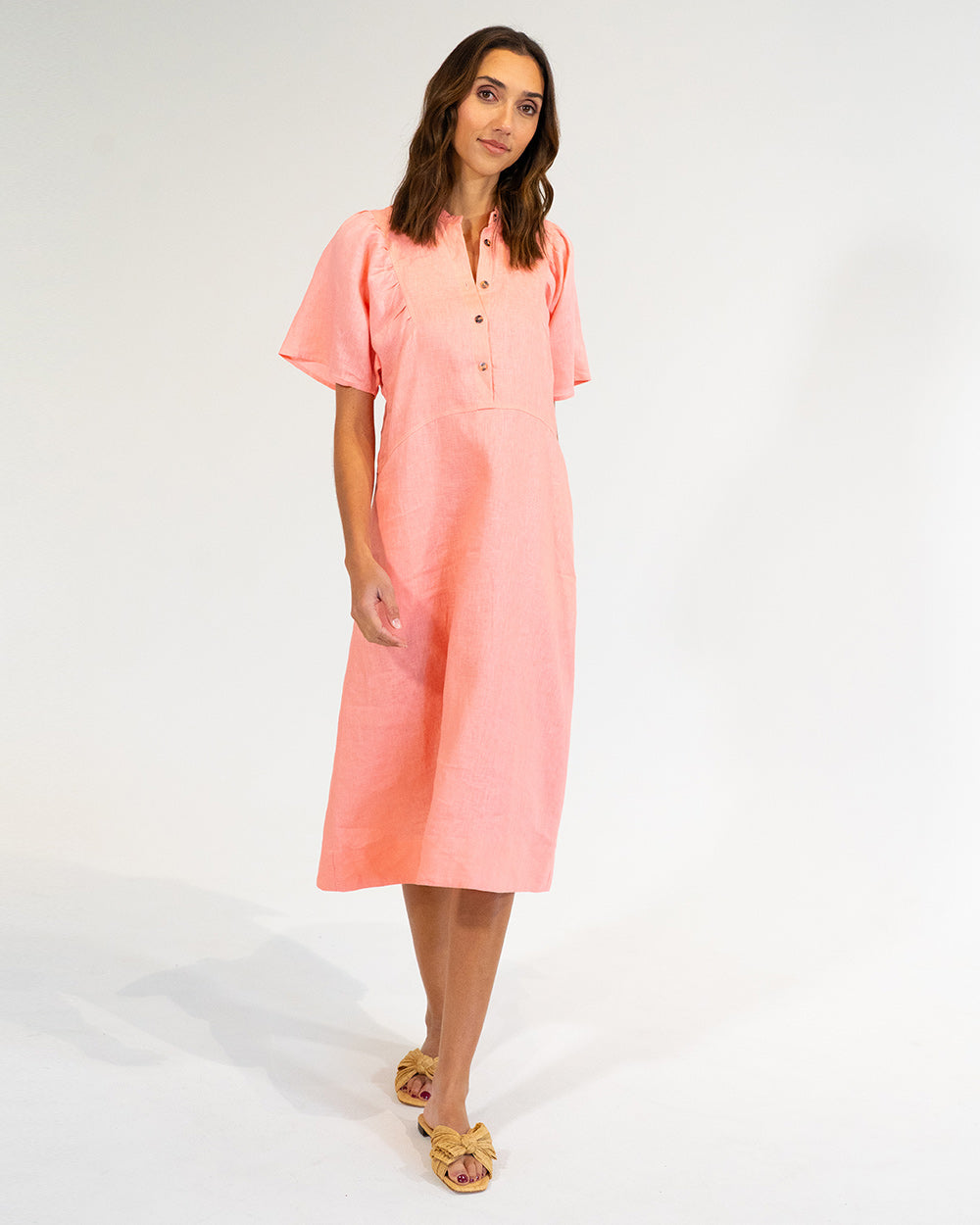 Ticino Dress | Coral