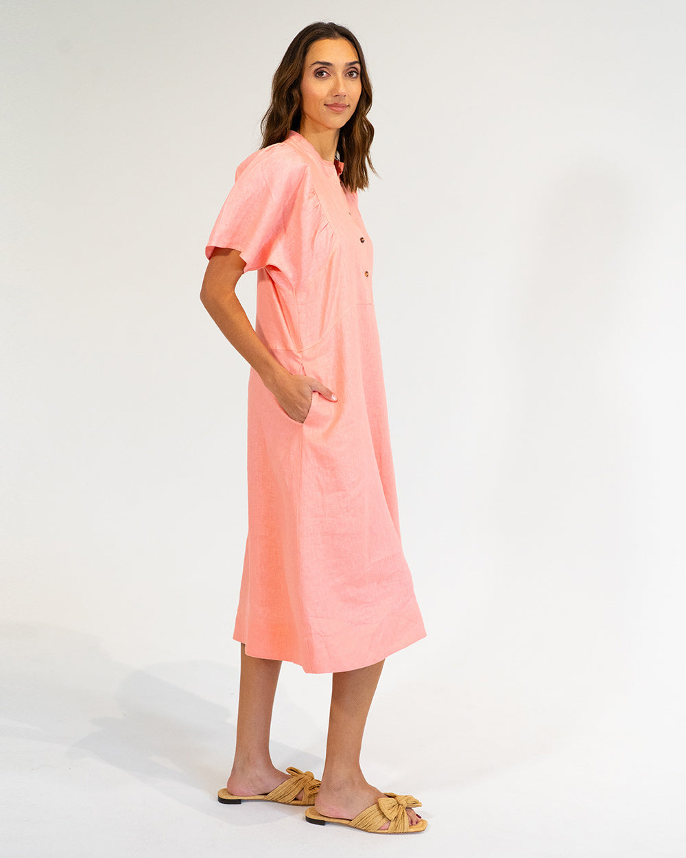 Ticino Dress | Coral