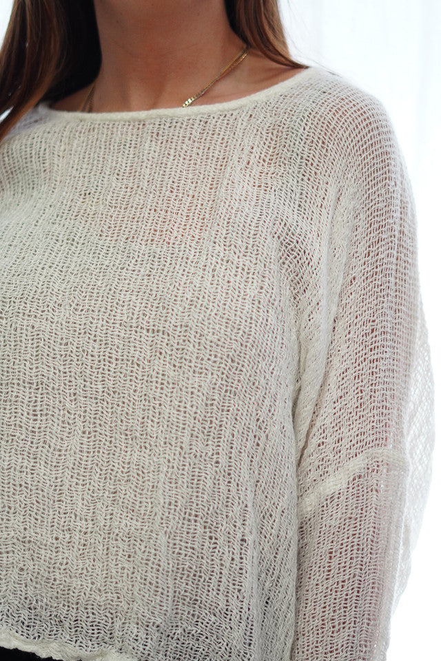 Valentina Top | White Mesh