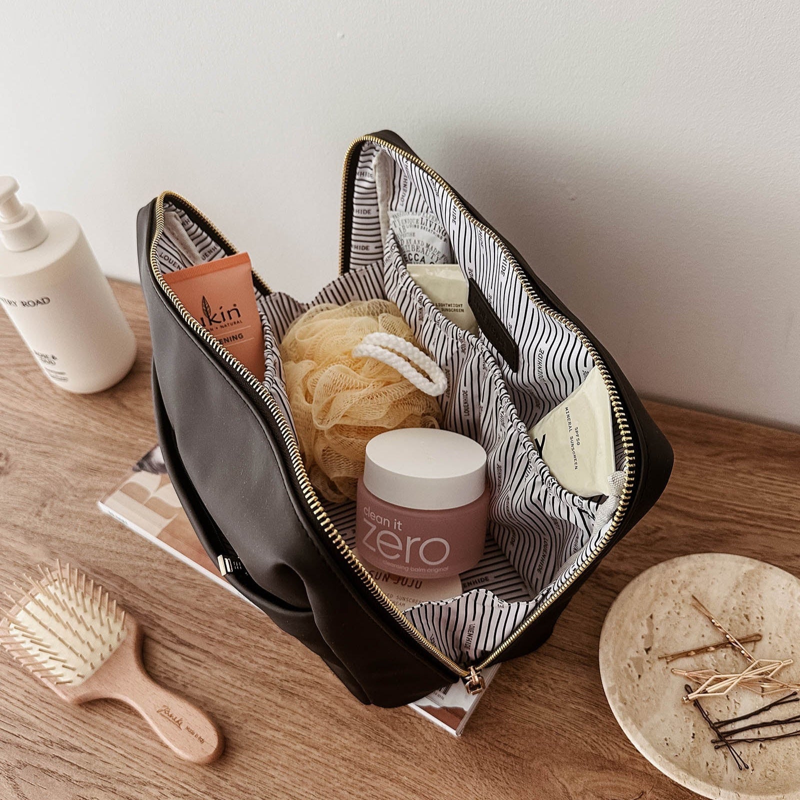 Vanessa Cosmetic Bag | Black