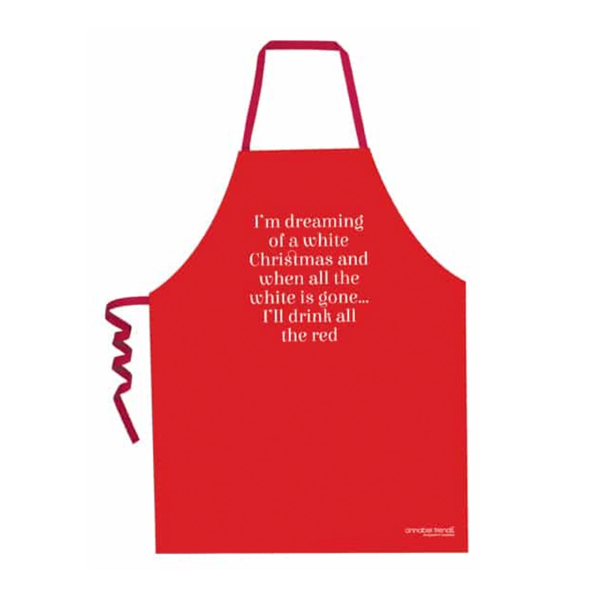 White Christmas Apron