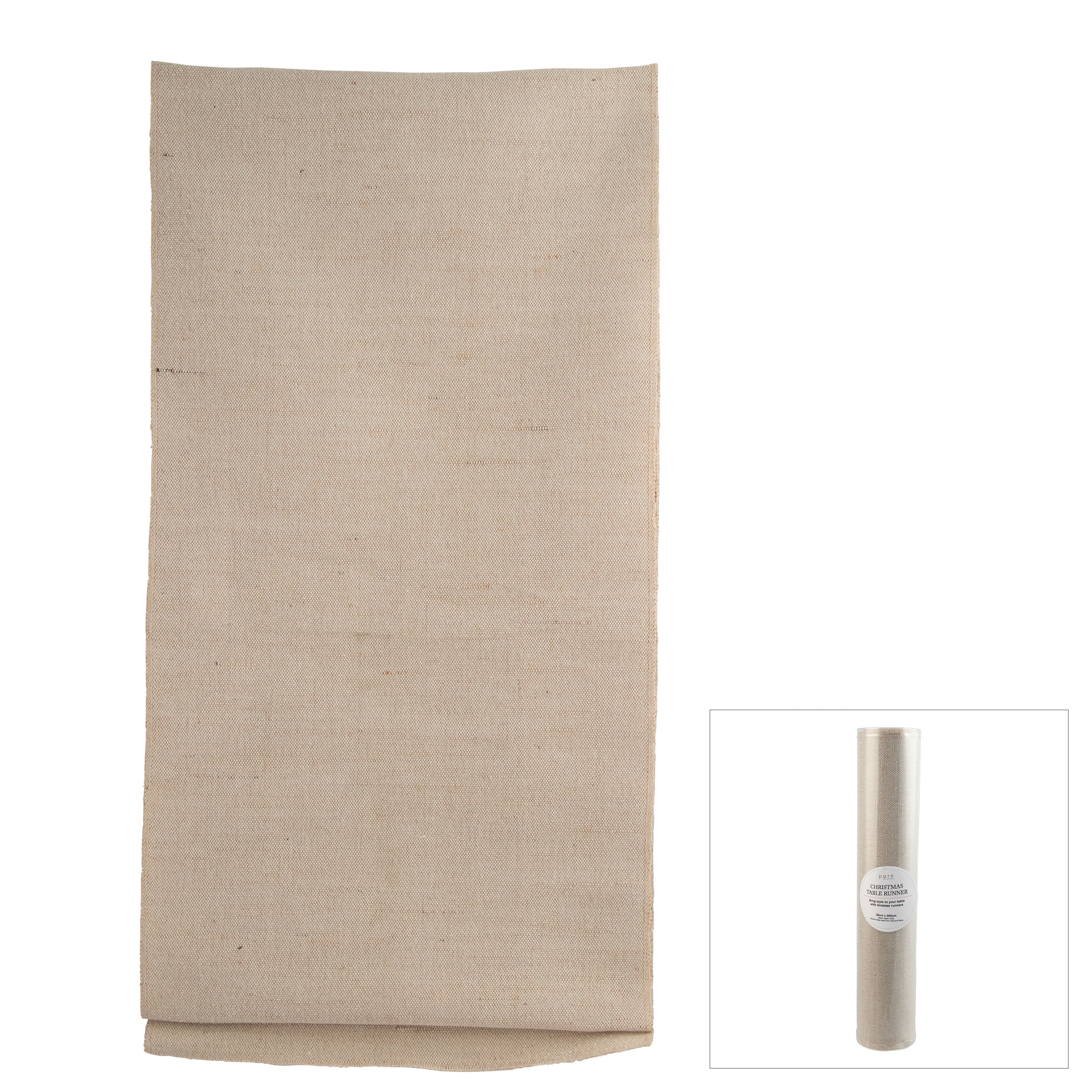 Silver Fabric Table Runner