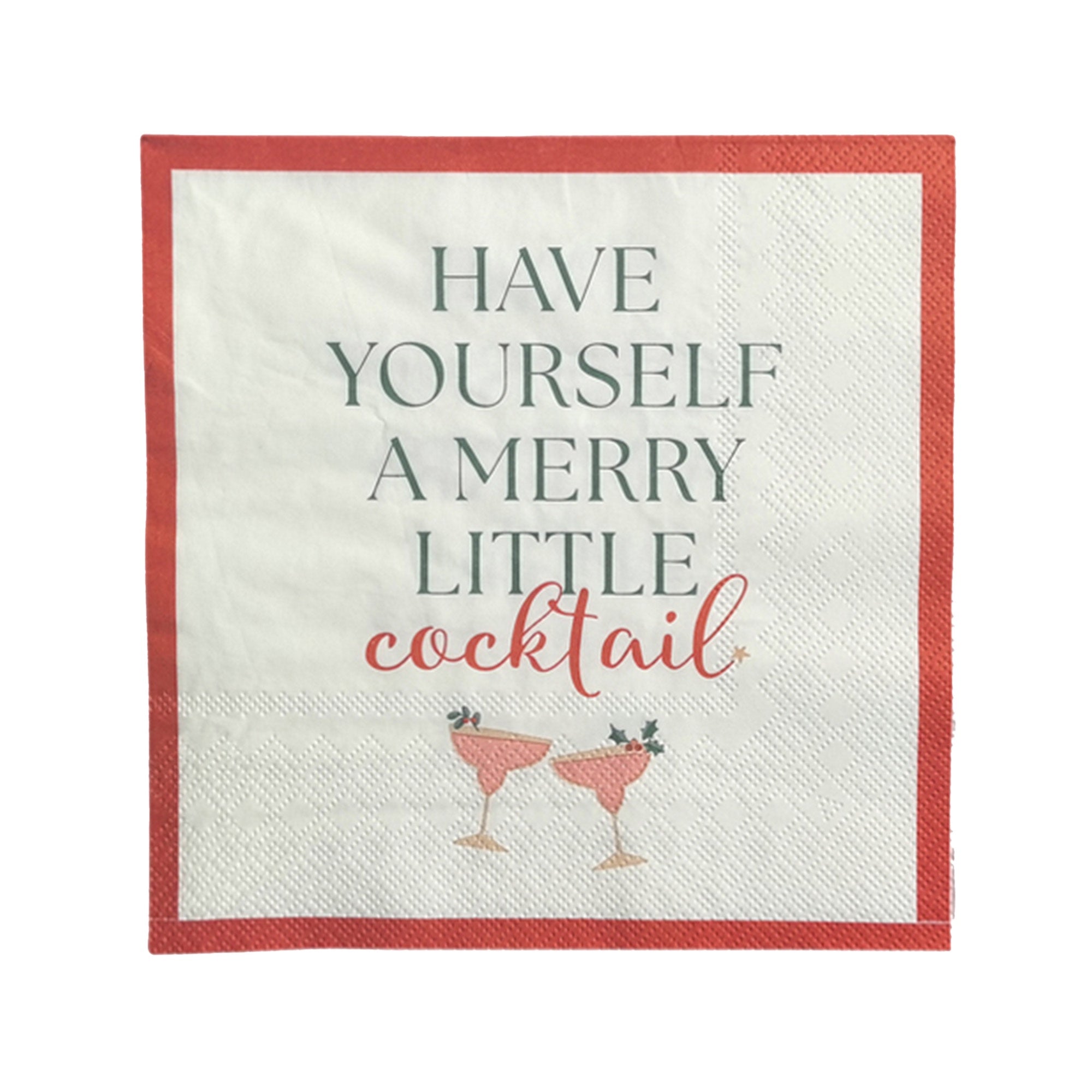 Merry Cocktail Napkin | 20 Pack