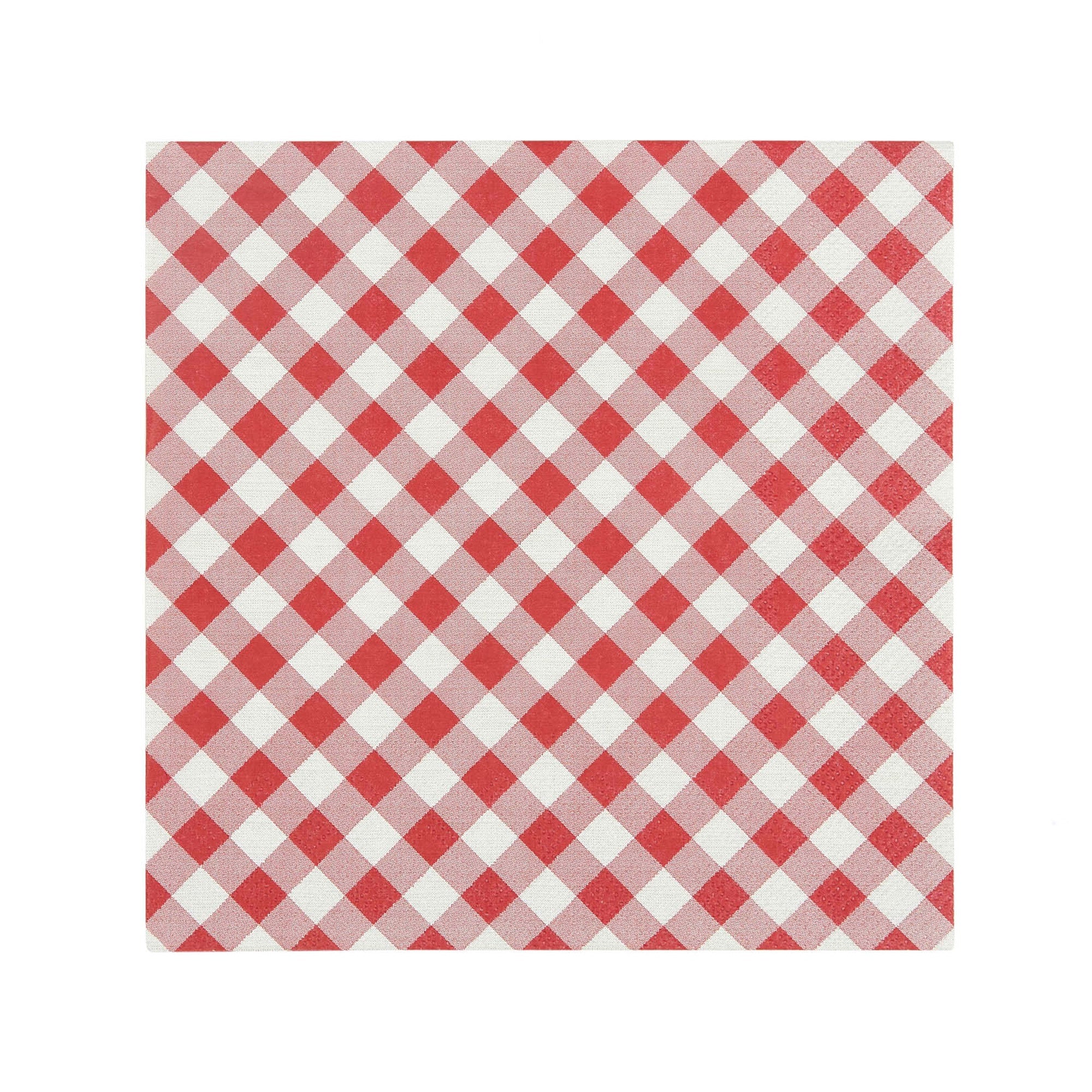 Red Gingham Napkin | 20 Pack