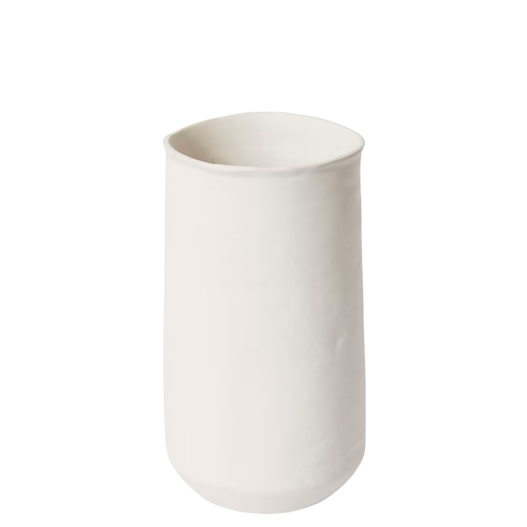 Yvette White Vase | Small