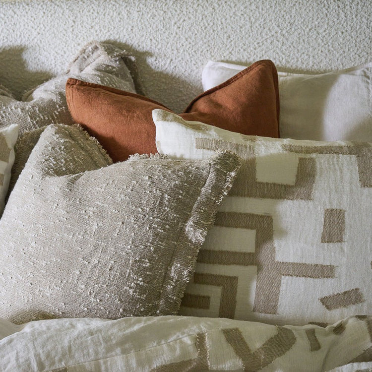 Antico Cushion | White + Natural