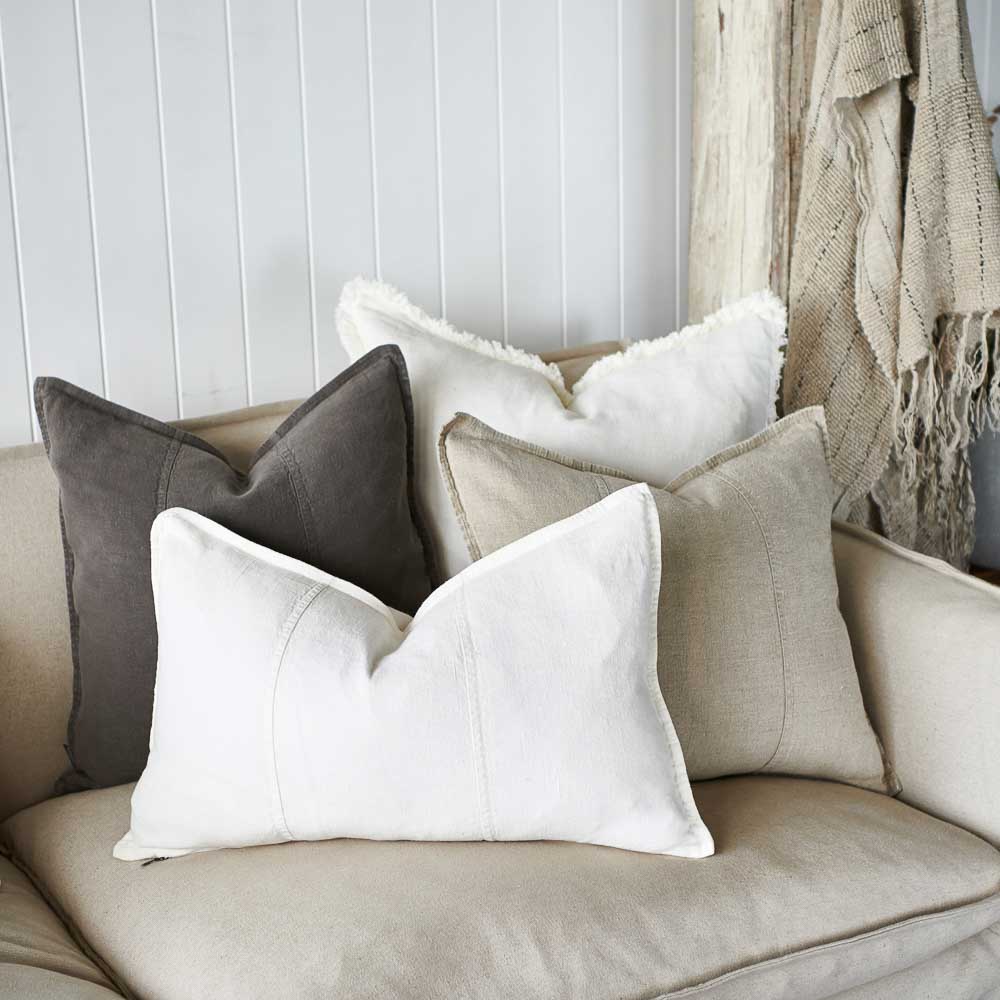Luca Linen Natural Cushion | 3 Styles