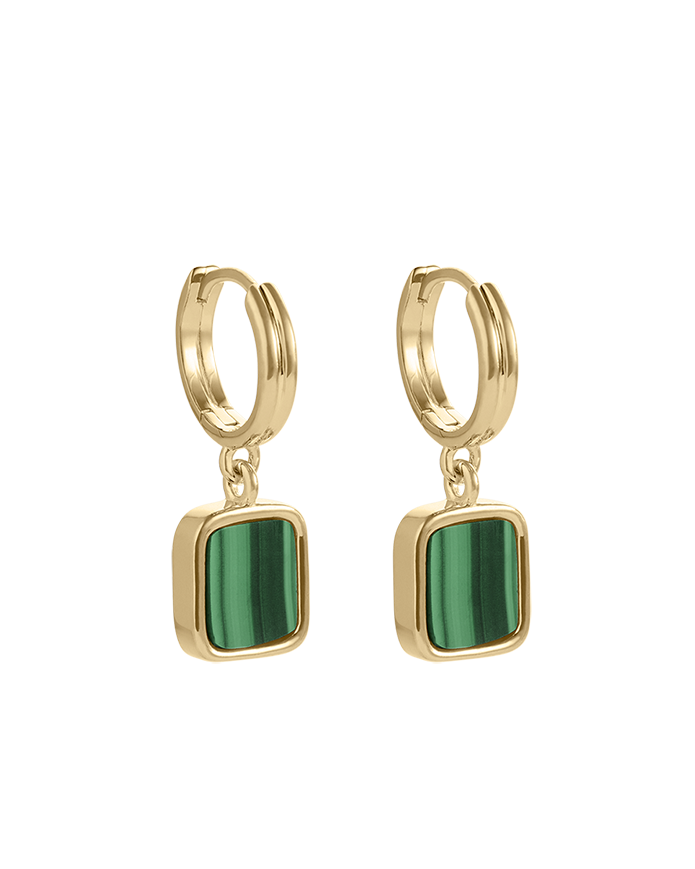 Malacite Hoops | Gold