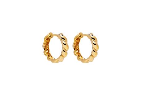 Twist Huggie Earring  | Gold