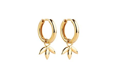 Tea-Leaf Earrings | Gold