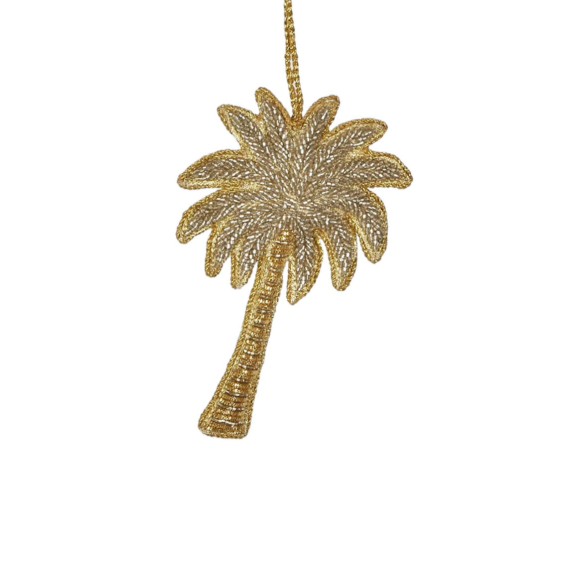Gold Brunswick Beaded Hanging Palm Tree