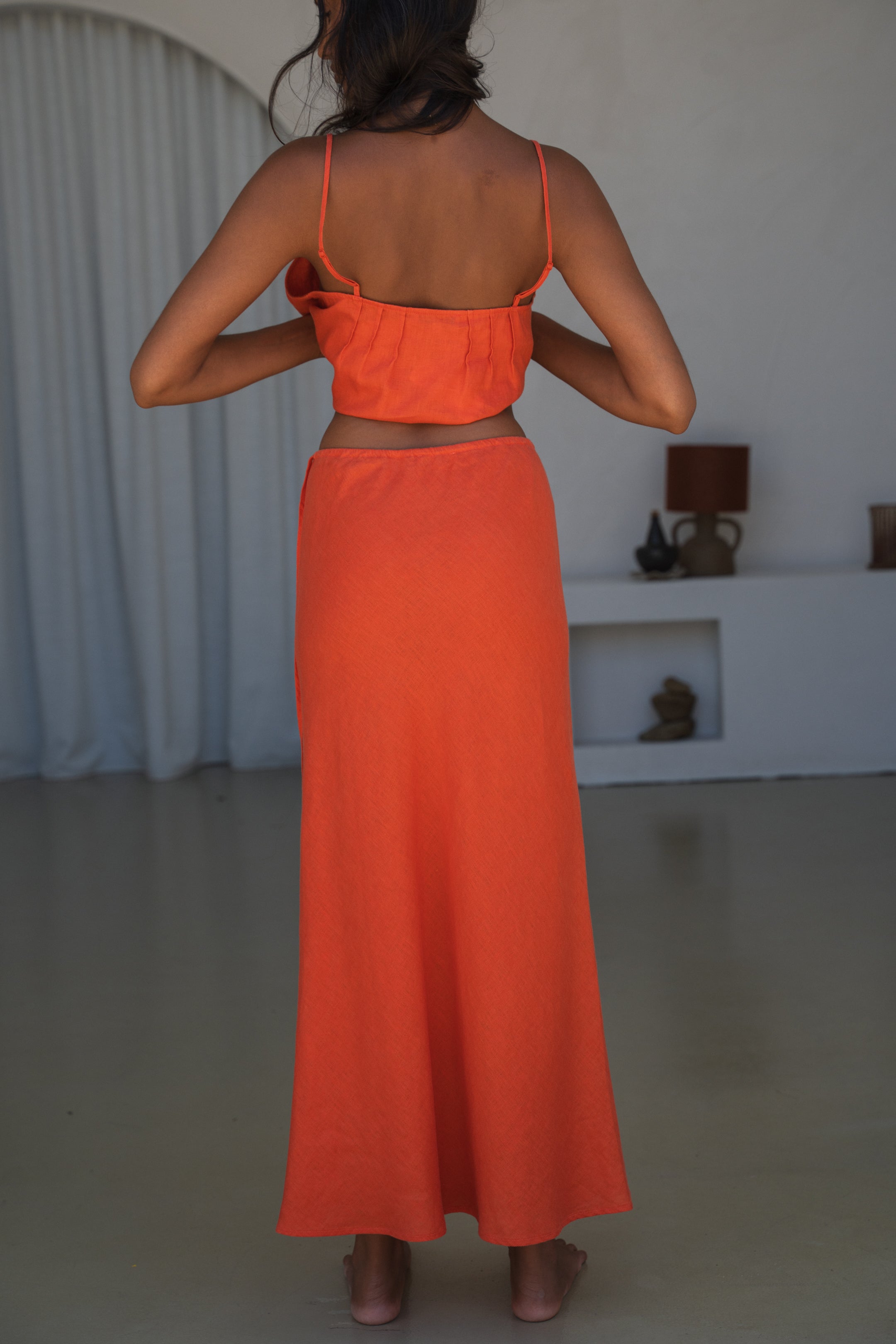 Riley Bias Linen Skirt | Spritz