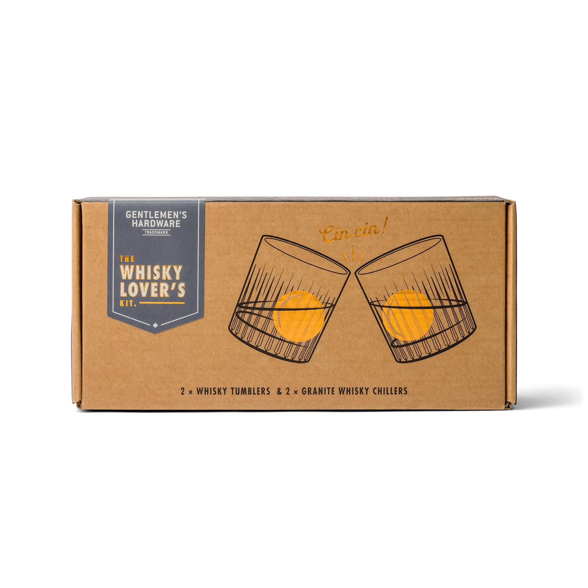 Cocktail Tumbler & Whiskey Stones Set