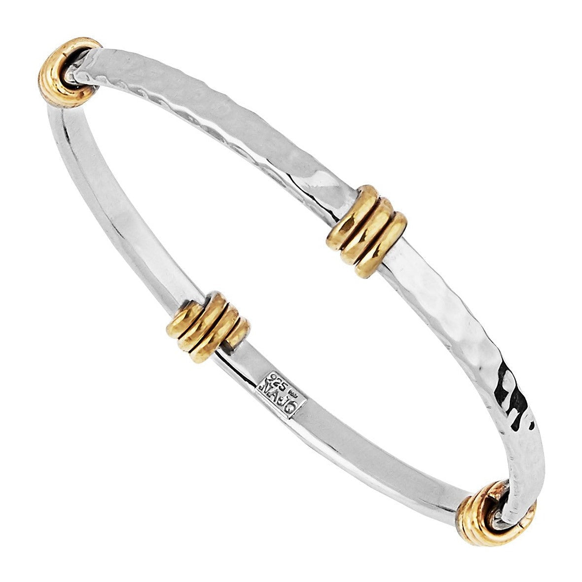 Tumbaga Amarres Bangle | Silver + Gold