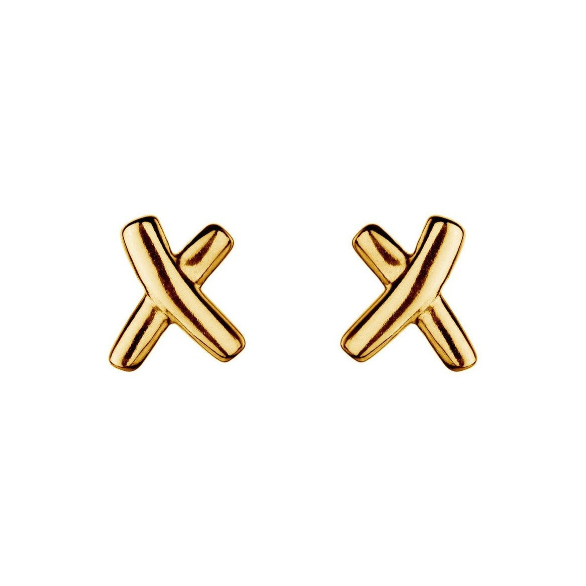 Kiss Stud Earring | Gold