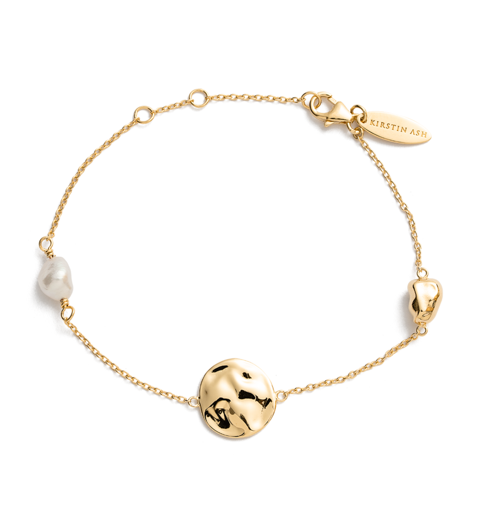 Tidal Pearl Bracelet Gold