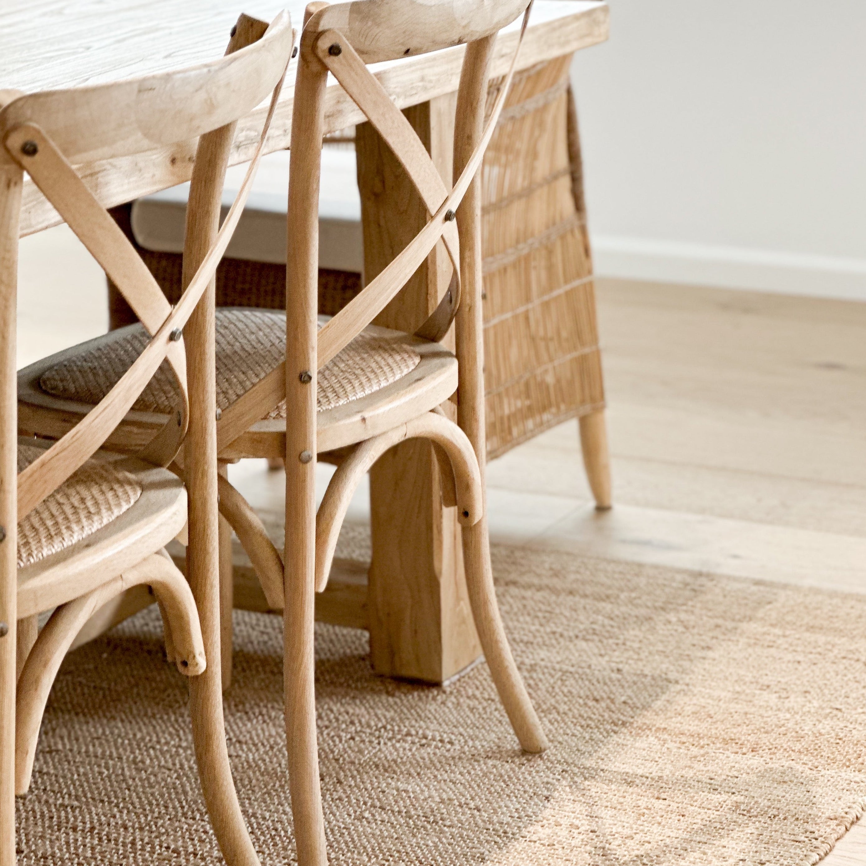 Cross Back Dining Chair | Raw