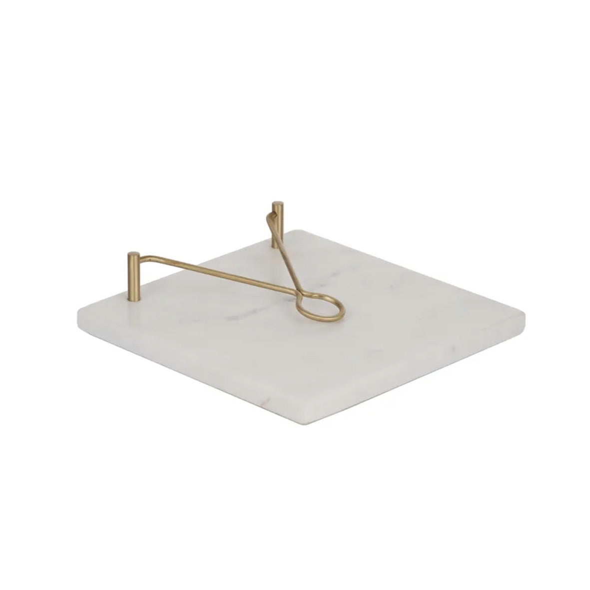Mira Marble Napkin Holder | Brass