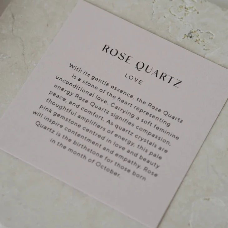 Rose Quartz Gemstone | Gold