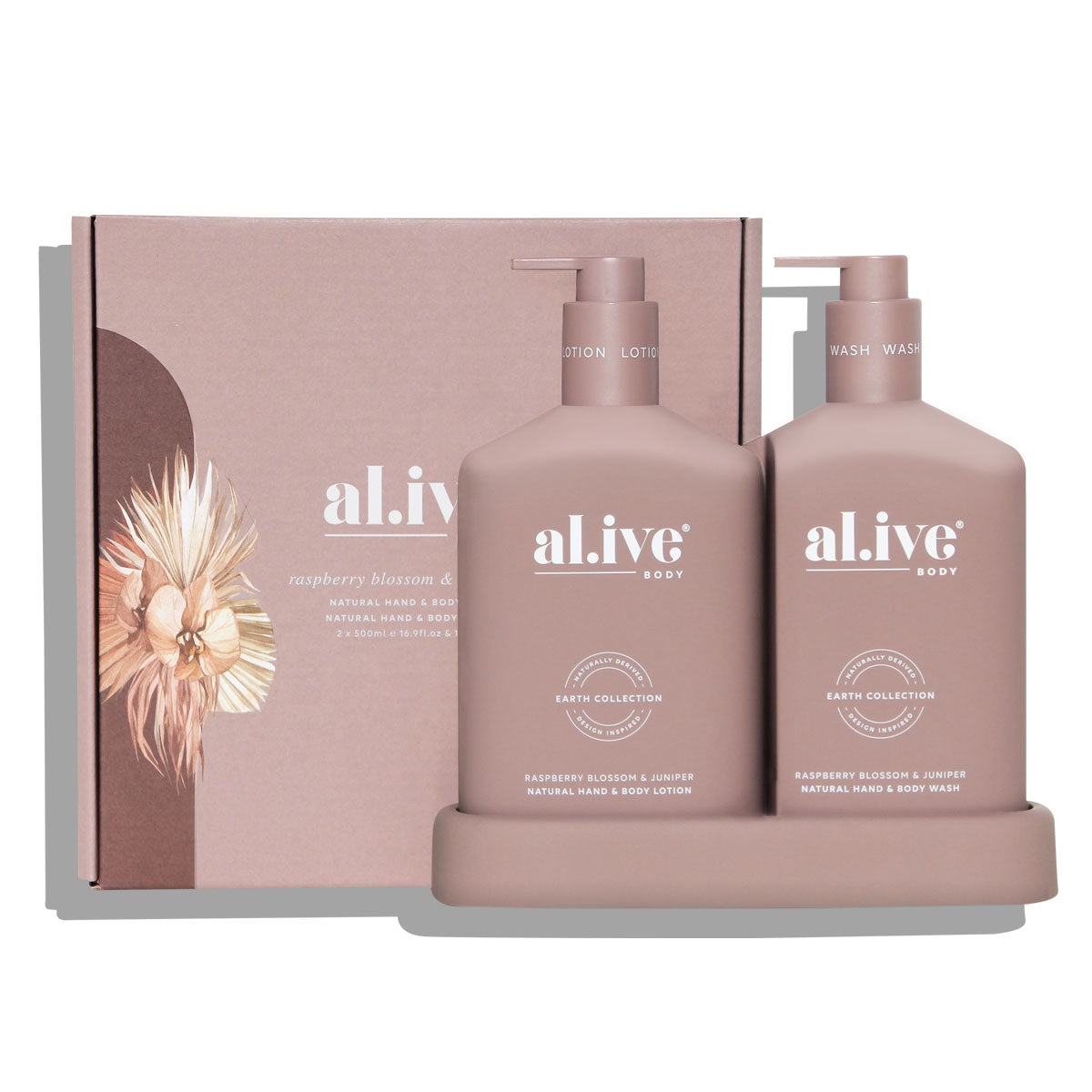 Raspberry Blossom & Juniper Wash & Lotion Duo + Tray