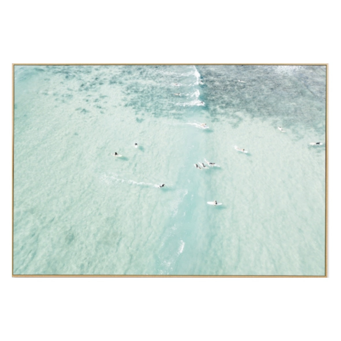 Reefside Surfers Framed Canvas | 7 Sizes