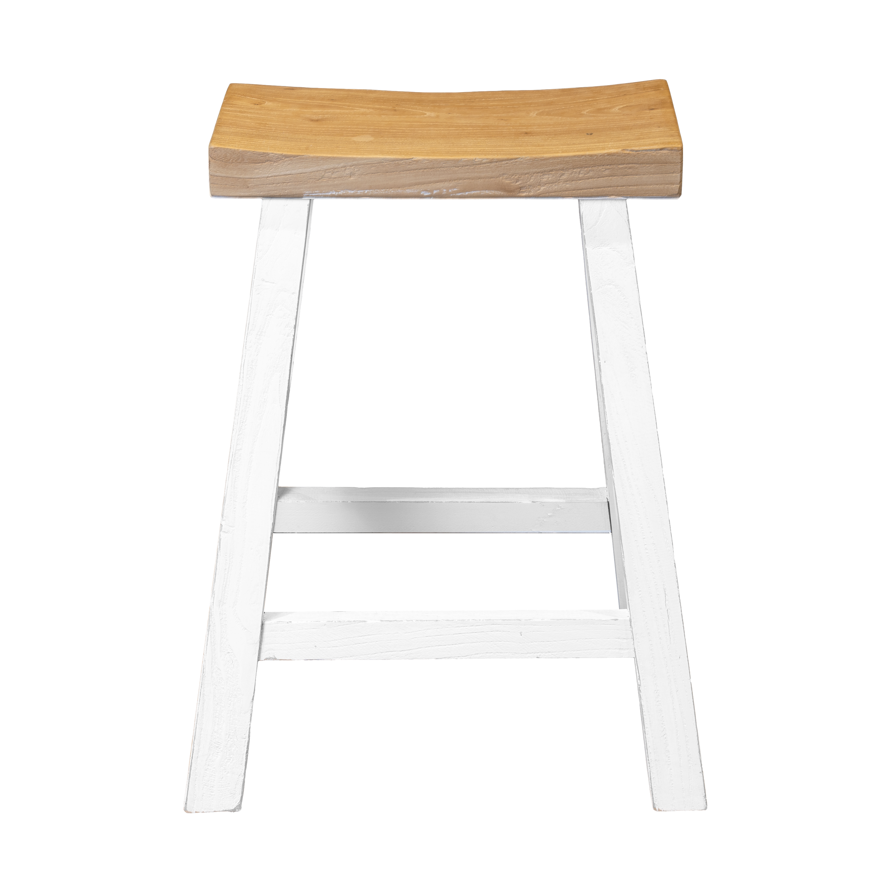 Shanghai Stool Two Tone Natural & White