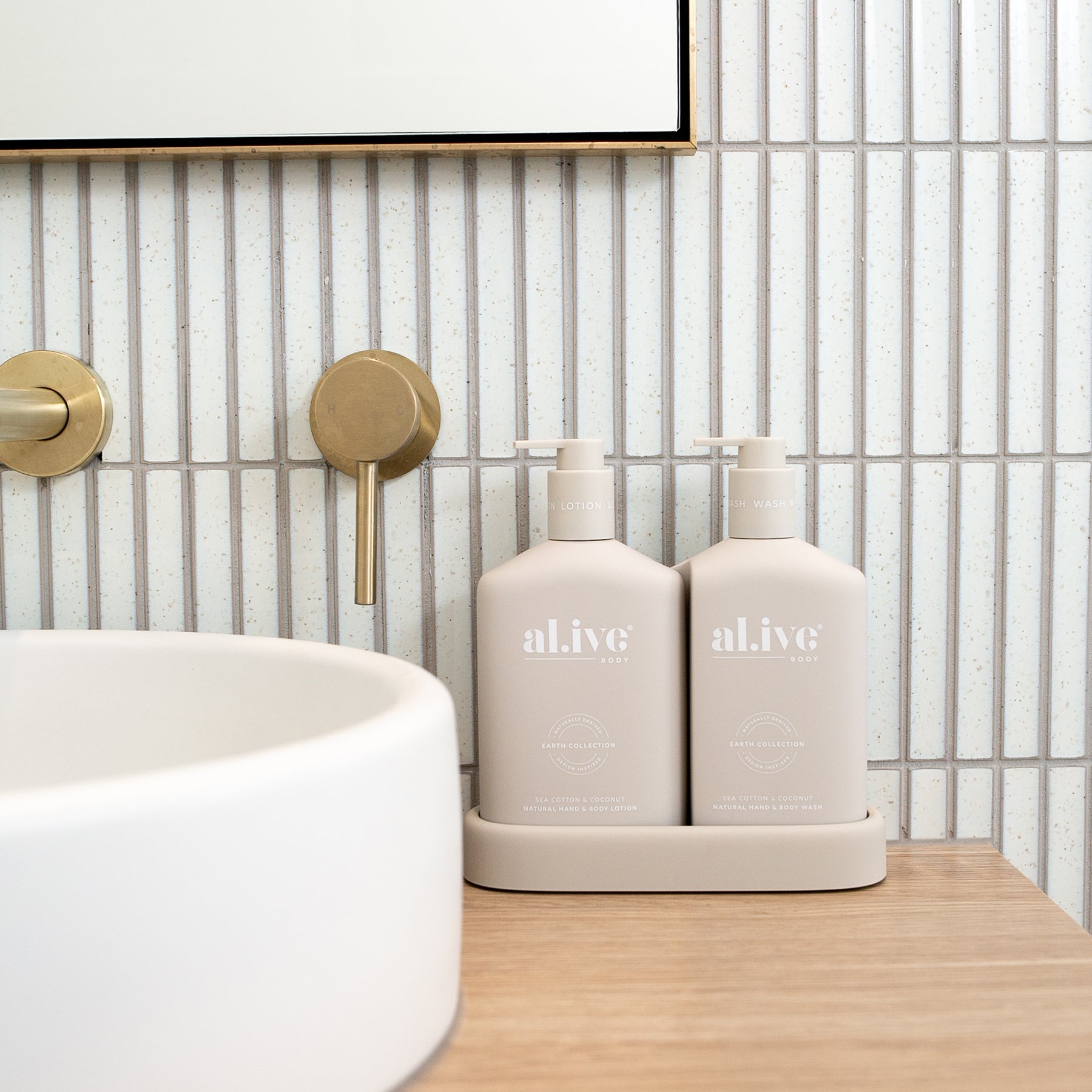 Sea Cotton & Coconut Wash & Lotion Duo + Tray