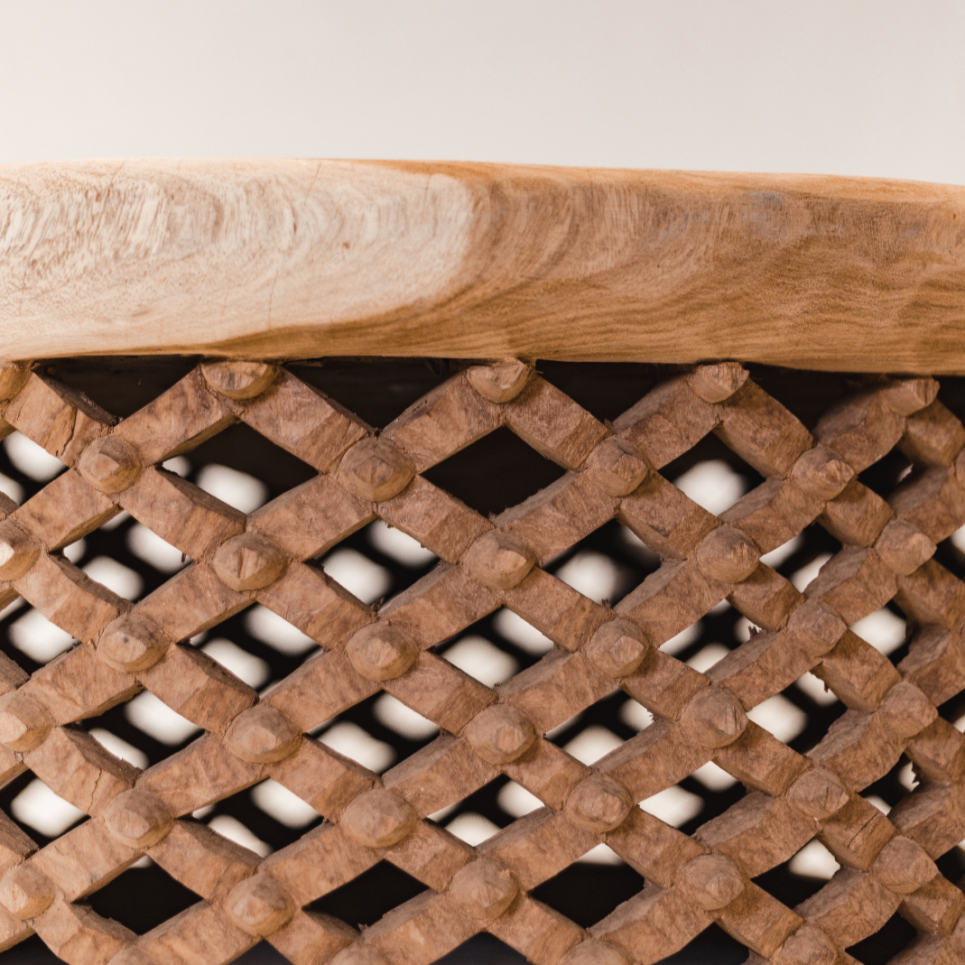 Authentic Bamileke Table - Natural