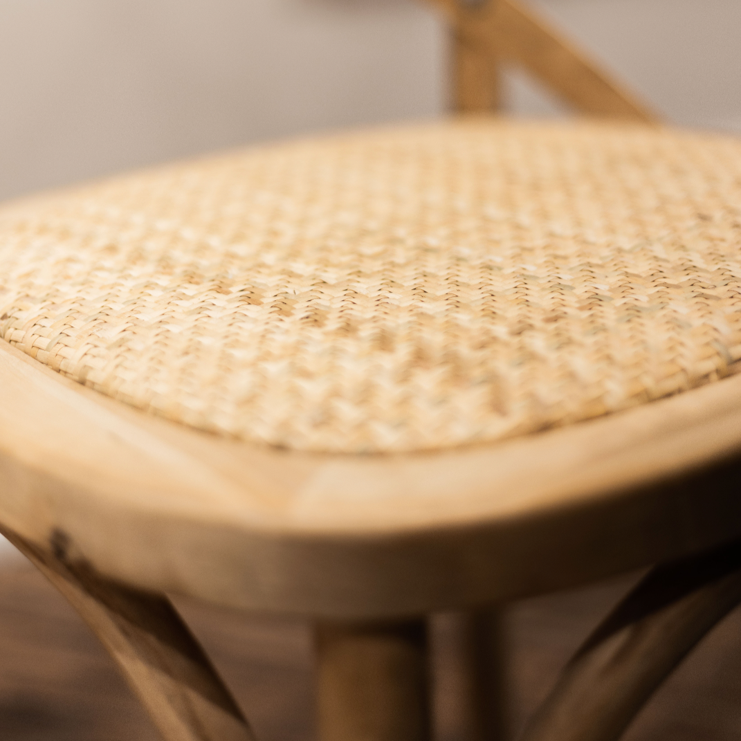 Cross Back Dining Chair | Raw
