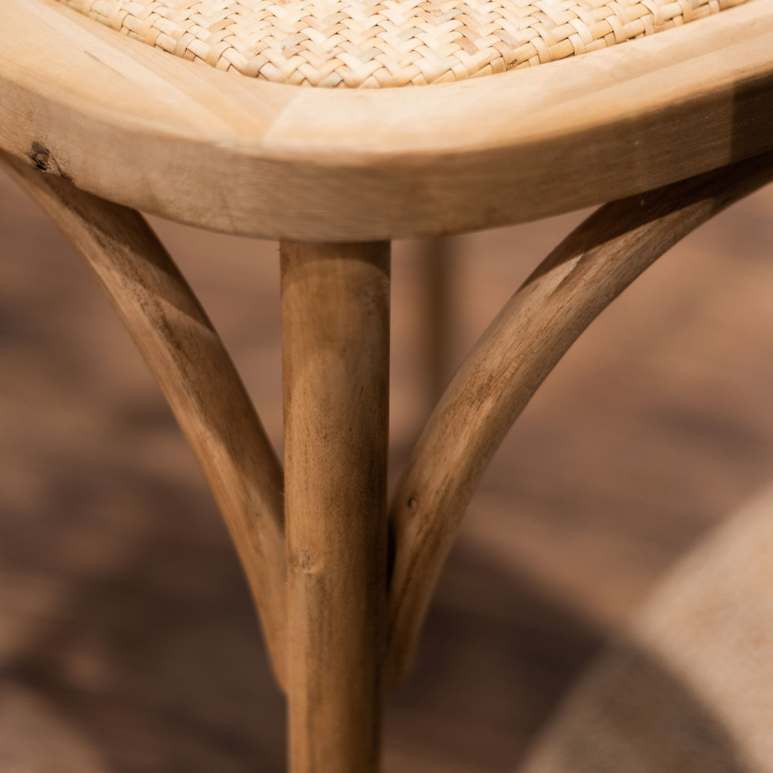 Cross Back Dining Chair | Raw