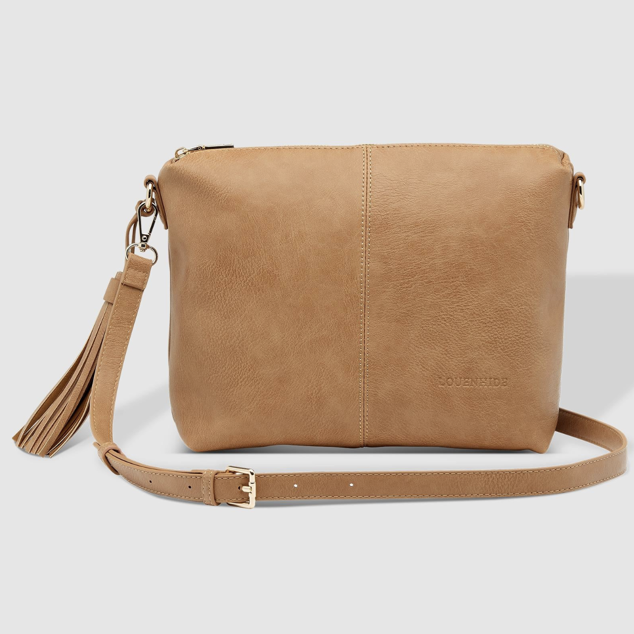 Daisy Stripe Crossbody Bag | Camel