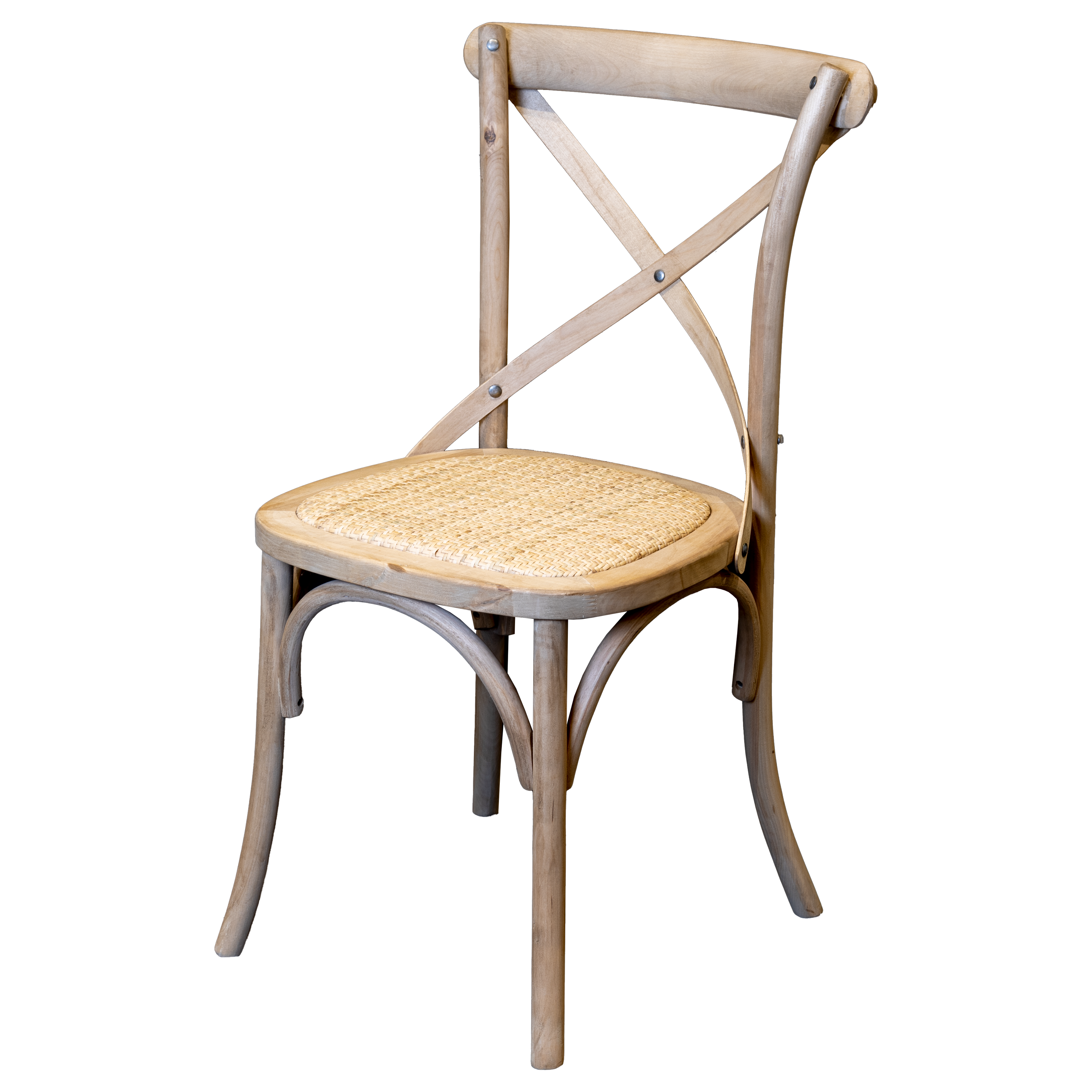 Cross Back Dining Chair | Raw
