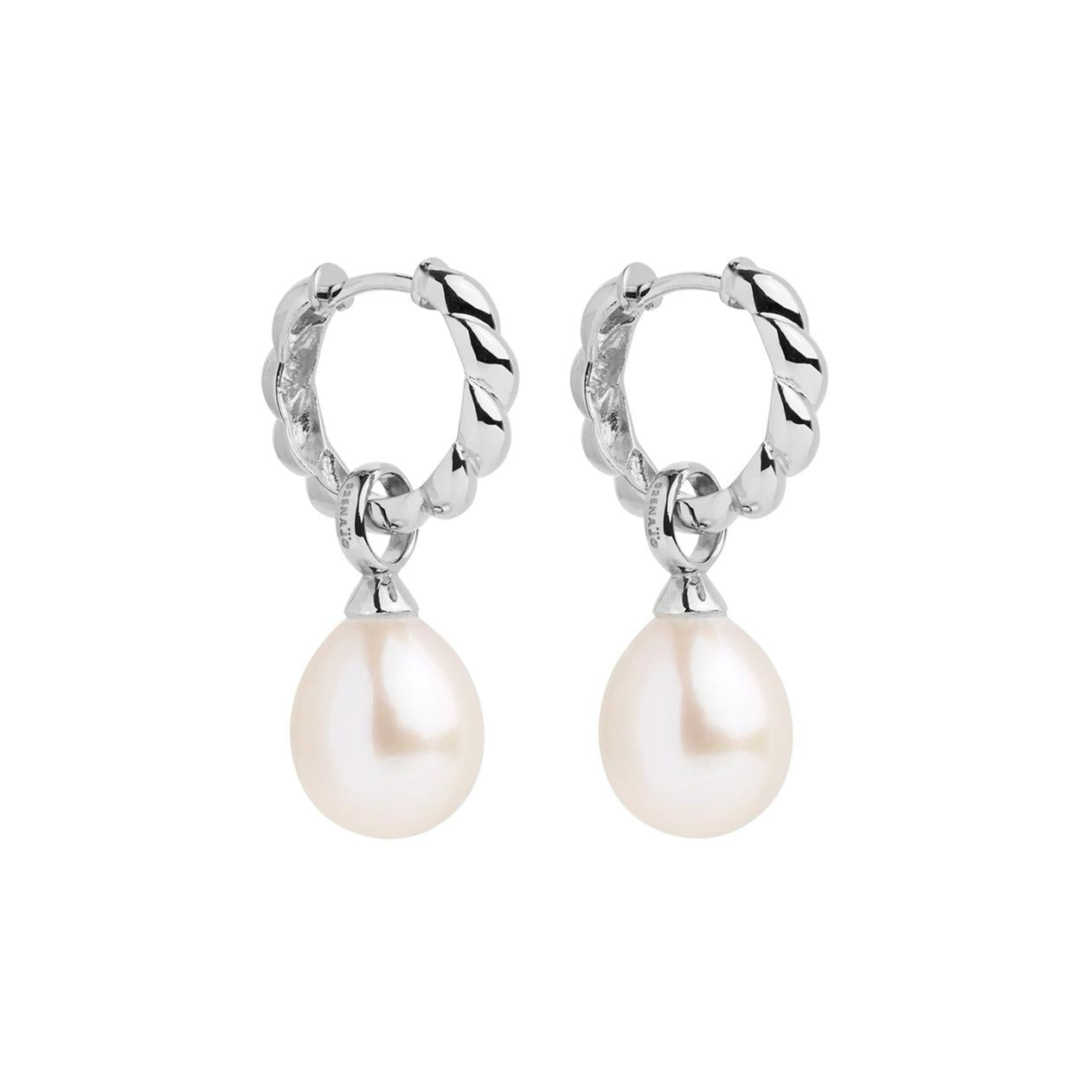 Dew Drop Pearl Earrings | Silver