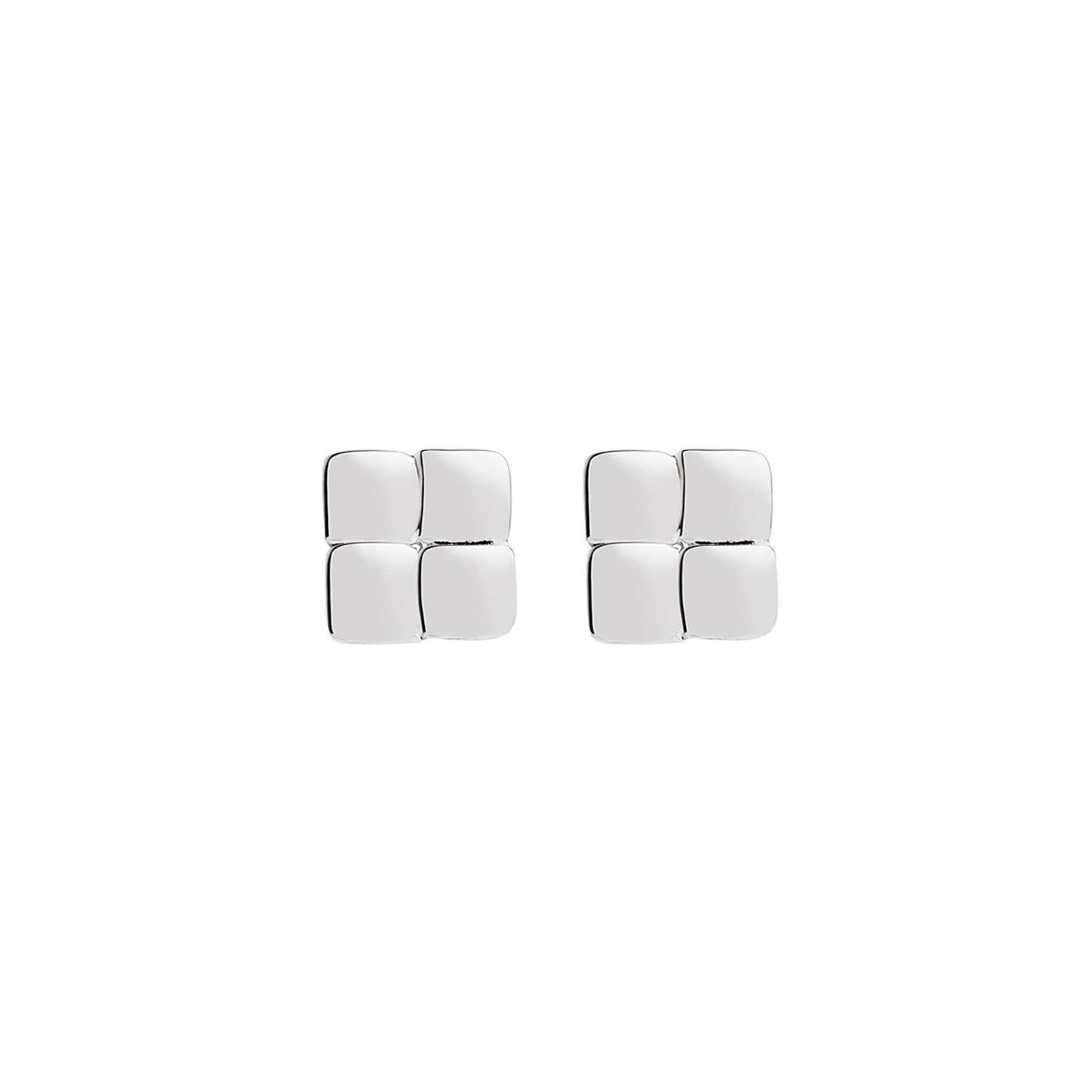 Weave Studs | Silver