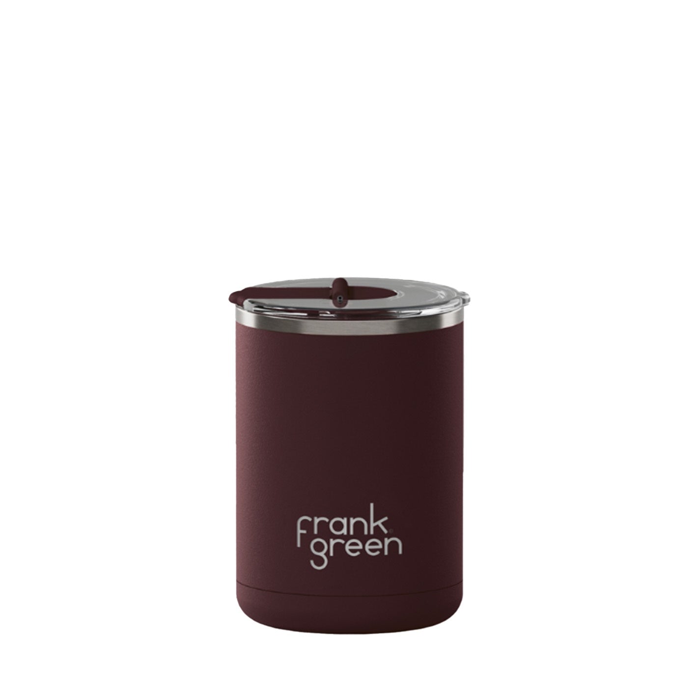 Ceramic Coffee Cup with Hinged Lid | 12oz | Chocolate