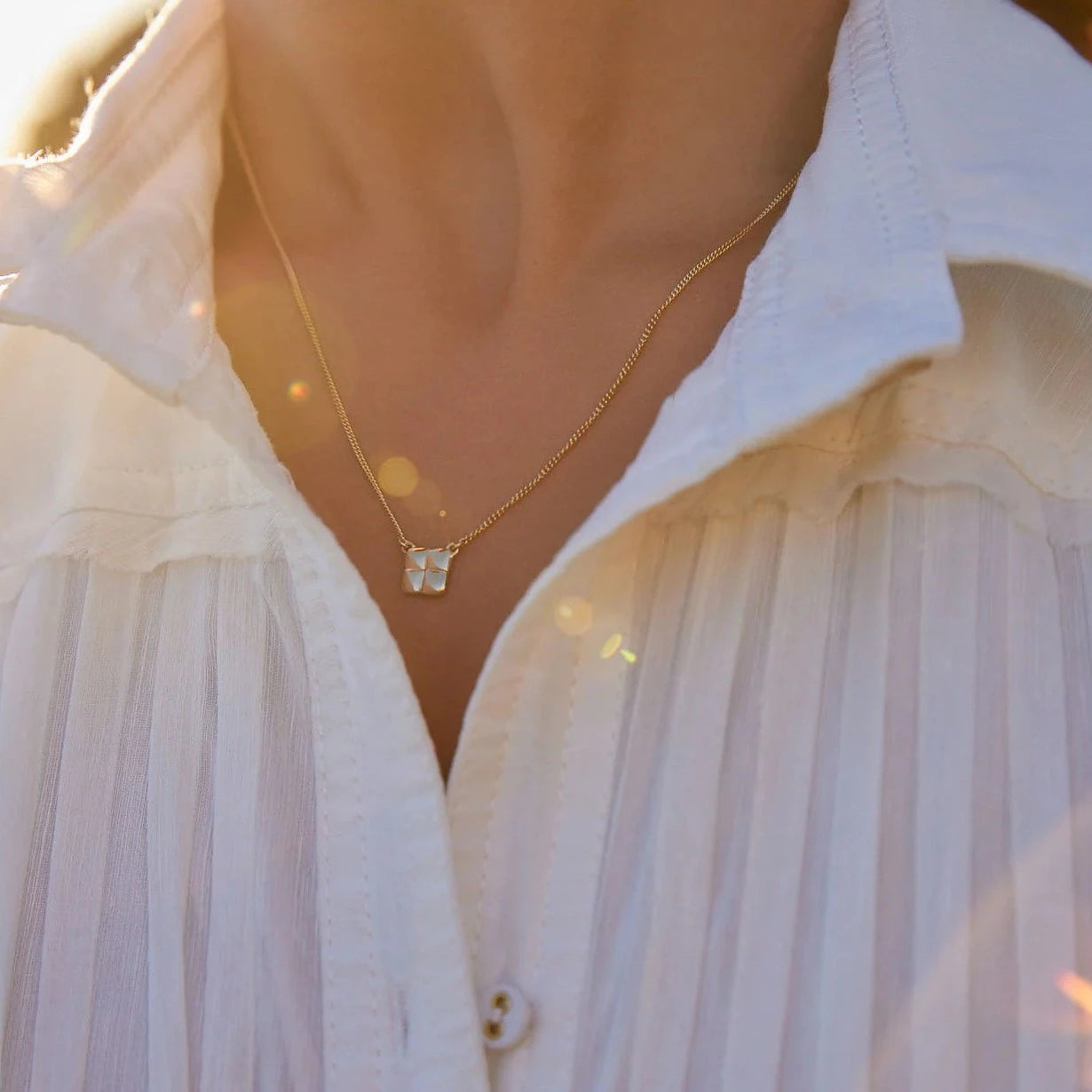 Weave Necklace | Gold