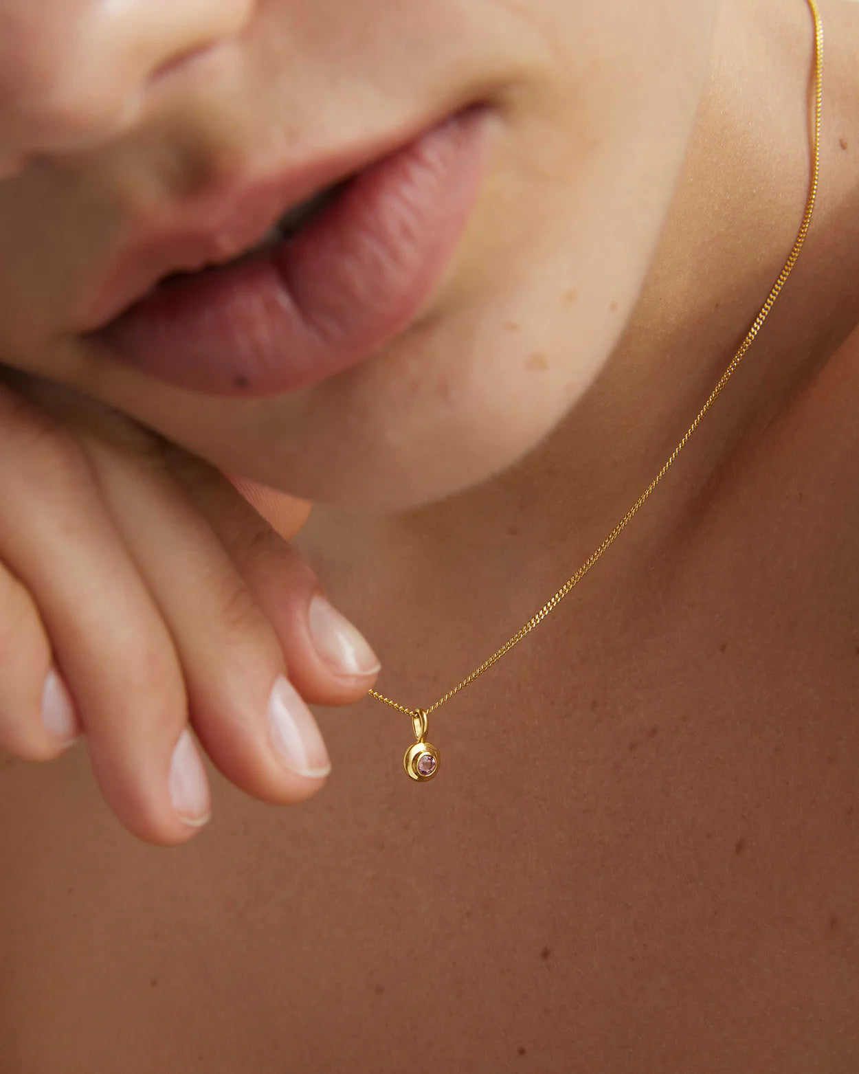 Birthstone Pendant | September - London Blue Topaz | Gold