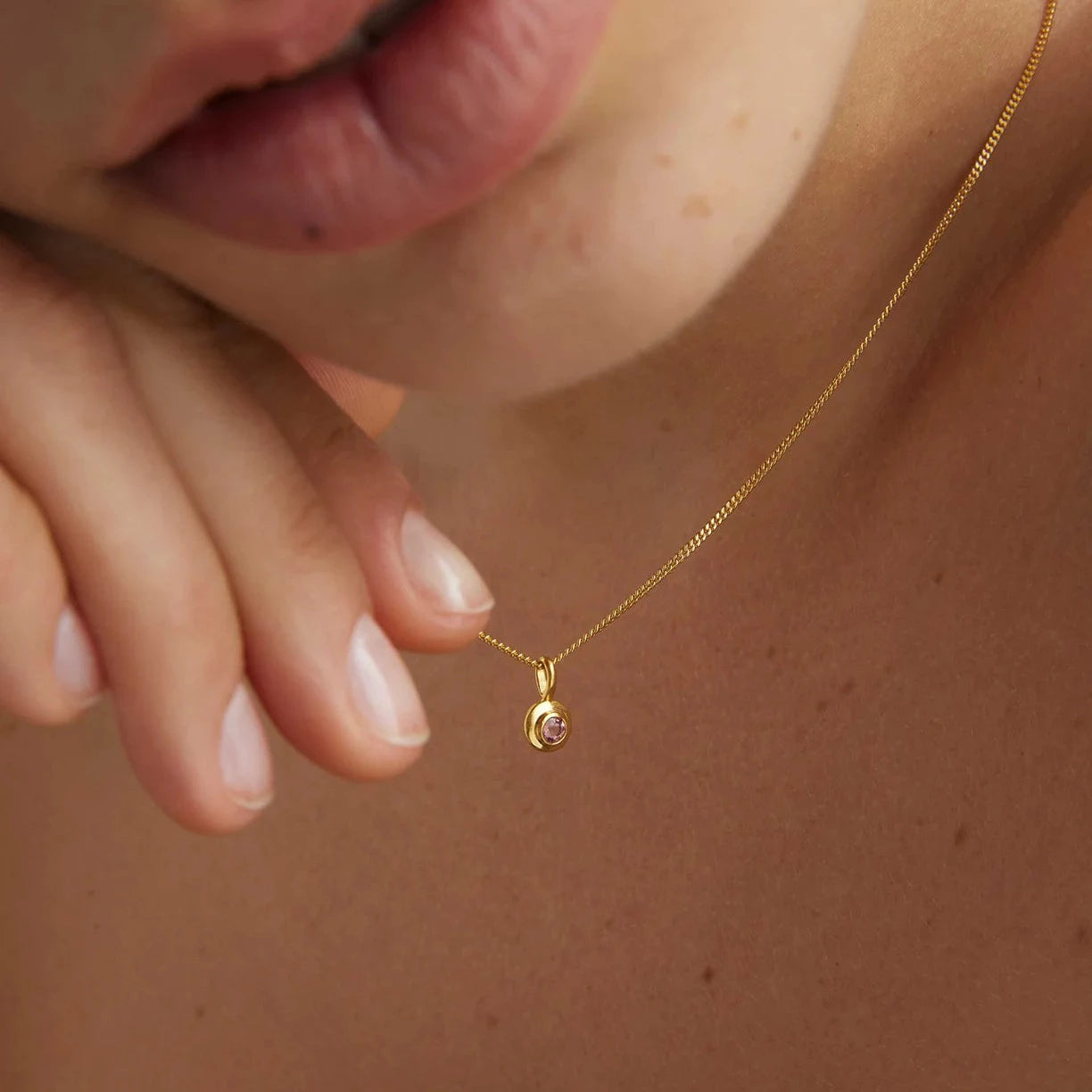 Birthstone Pendant | November - Citrine | Gold