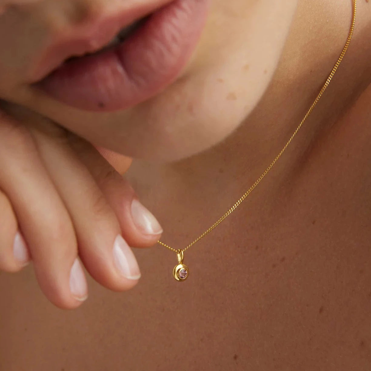 Birthstone Pendant | December - Tanzanite | Gold