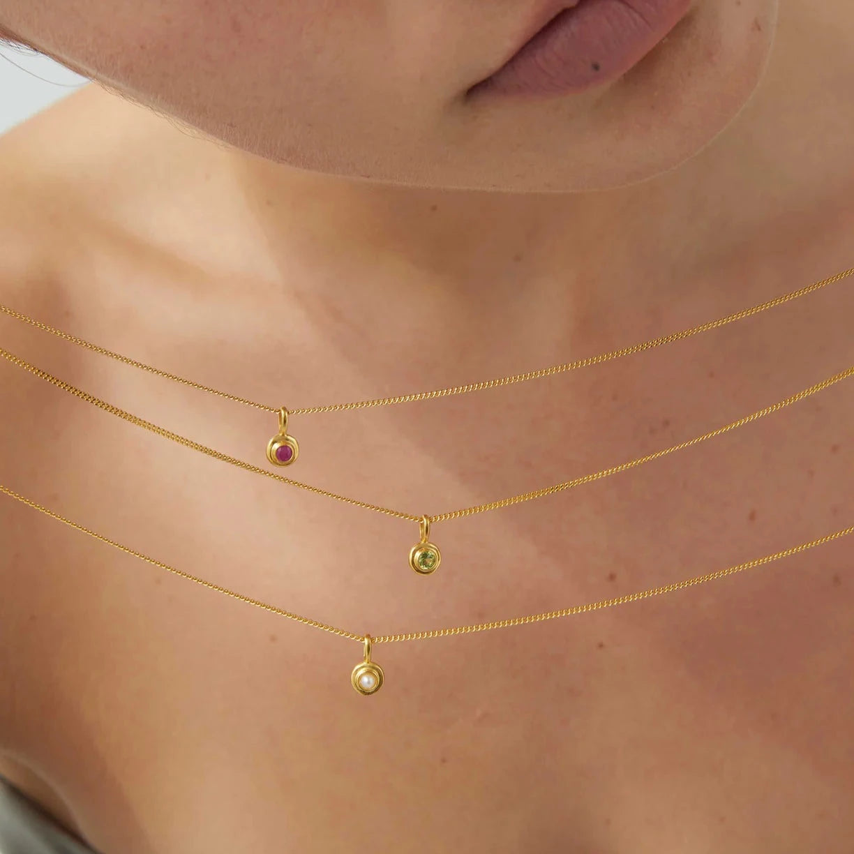 Birthstone Pendant | November - Citrine | Gold