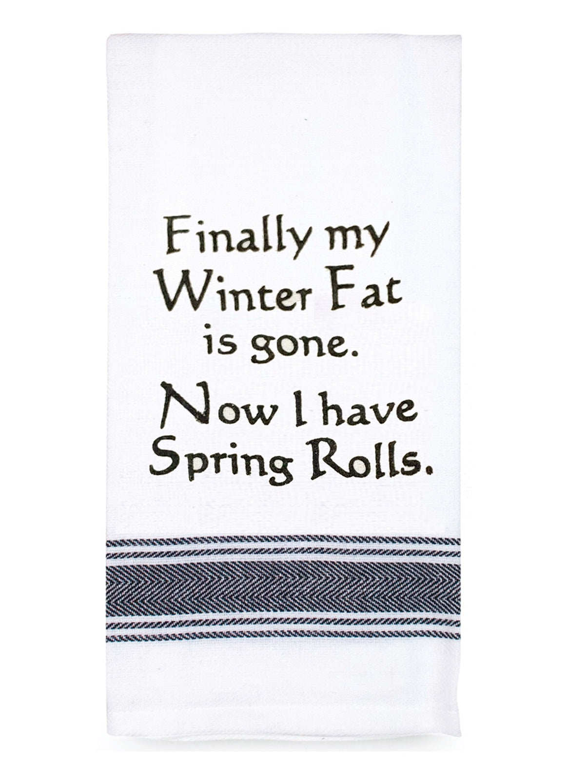 'Winter Fat Spring Rolls' Tea Towel