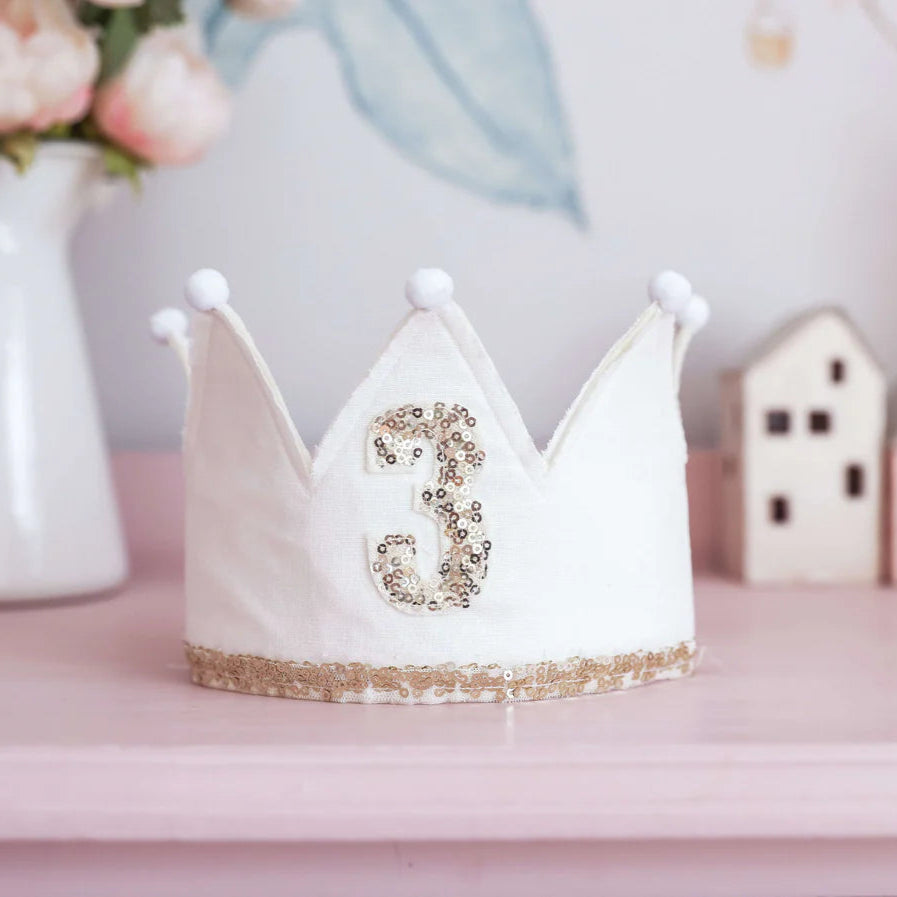 3rd Birthday Crown Ivory