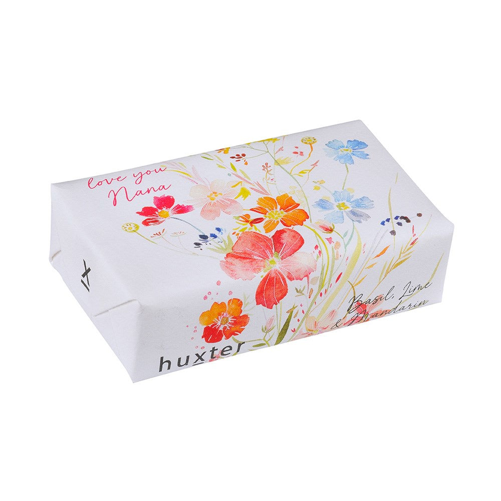 &#39;Love You Nana&#39; Coloured Wildflowers Soap
