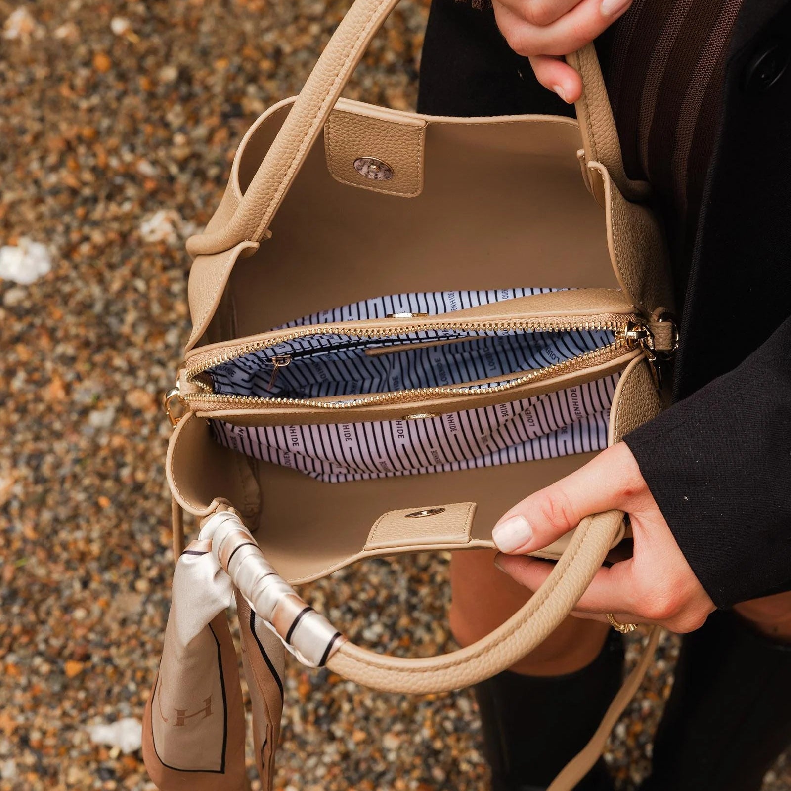 Steffie Mini Tote Bag | Biscuit