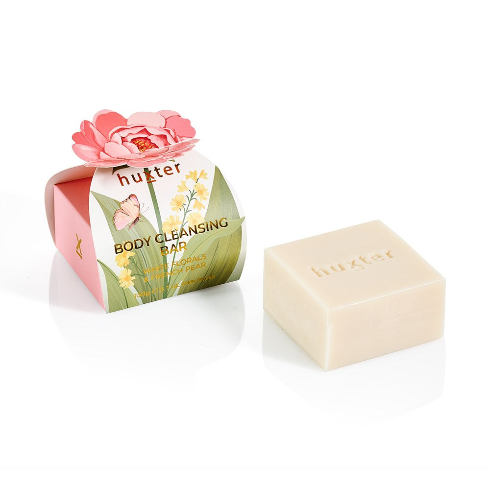 Body Cleansing Bar Gift Box | Pink Flower