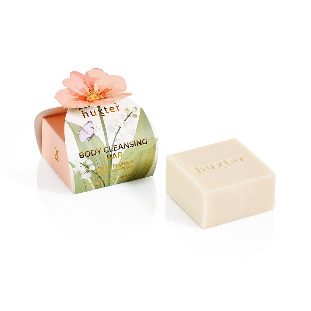 Body Cleansing Bar Gift Box | Peach Flower