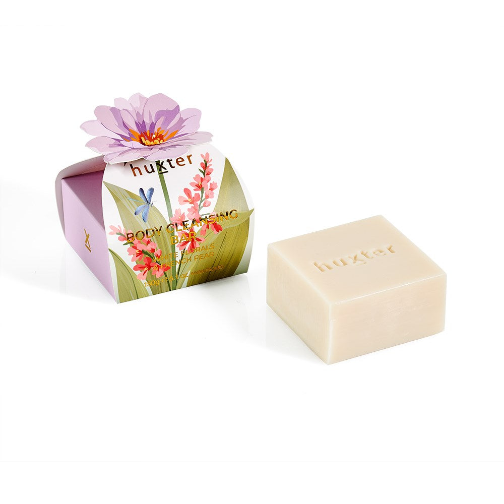 Body Cleansing Bar Gift Box | Mauve Flower