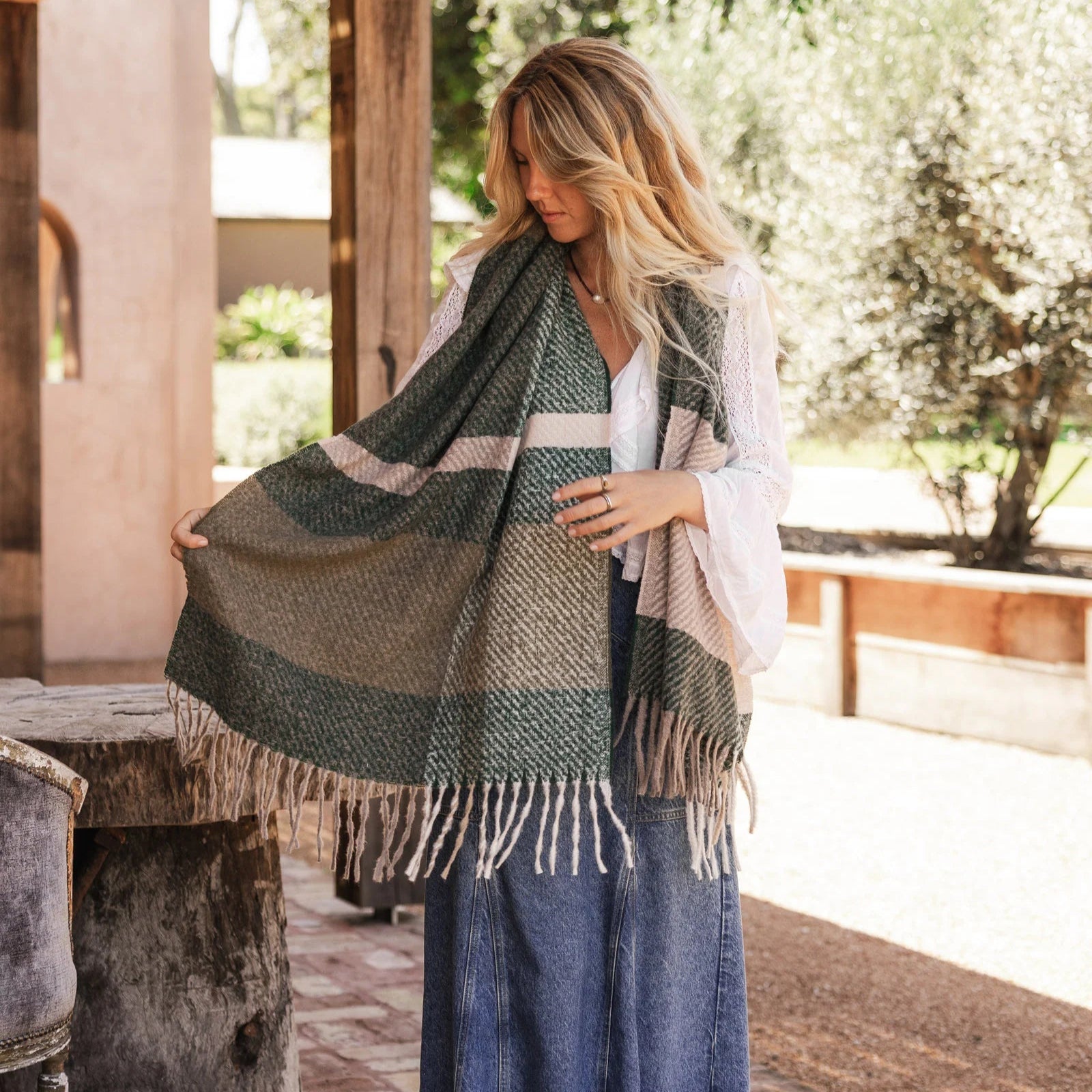 Cambridge Scarf | Forest Green