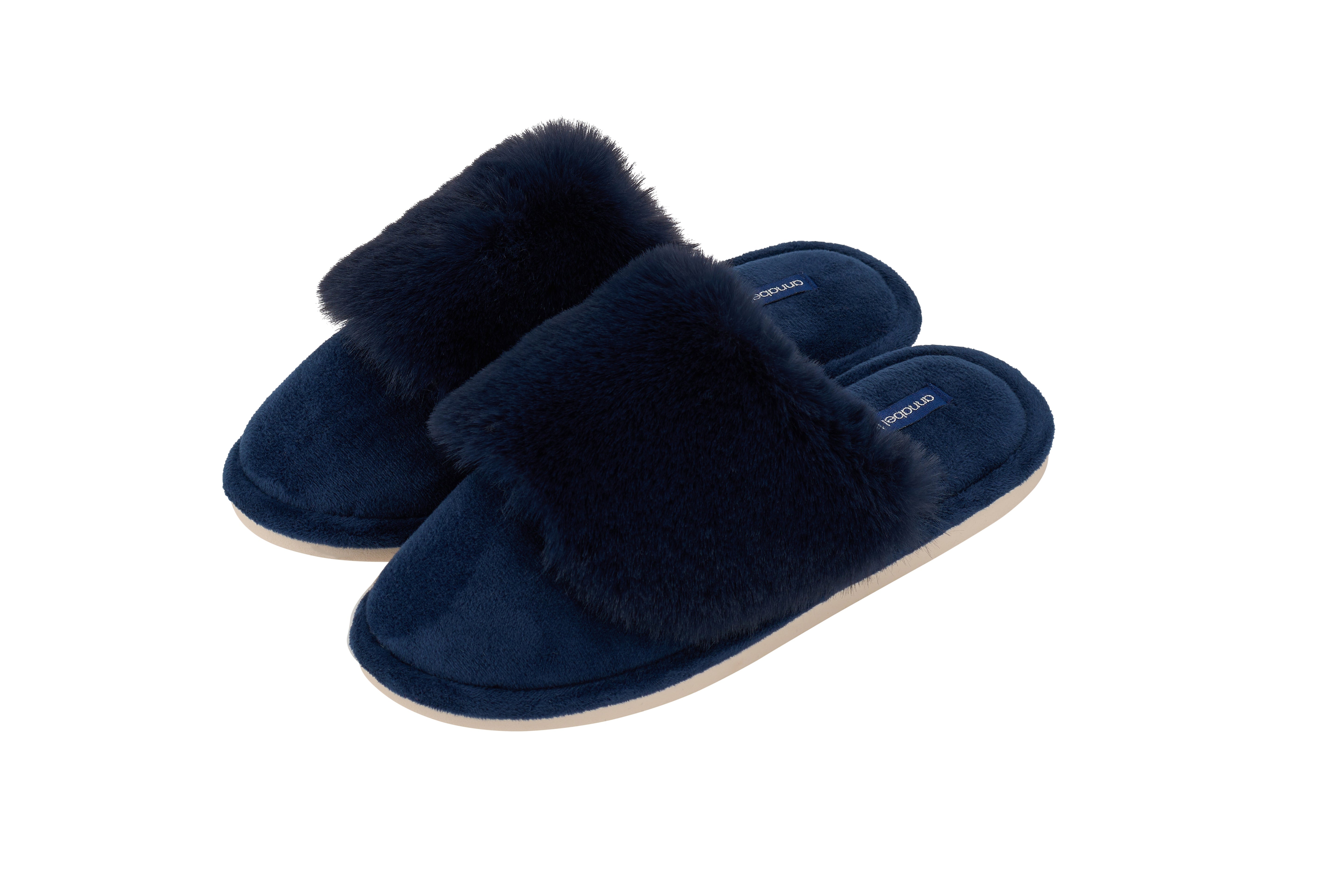 Luxe Slippers | Navy